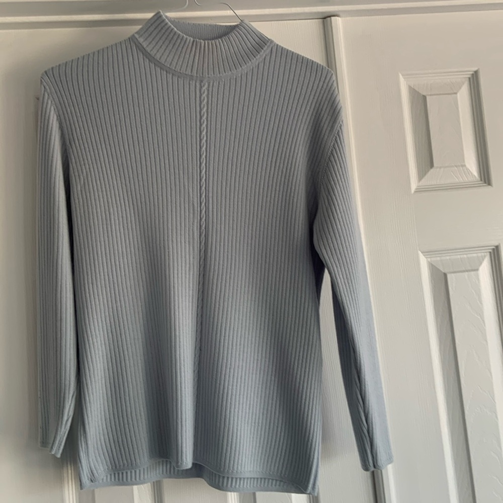 Weekend by Basler light blue pullover long sleeve turtleneck